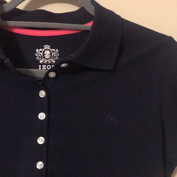 NWT IZOD Navy Polo Shirt - Picture 2 of 3